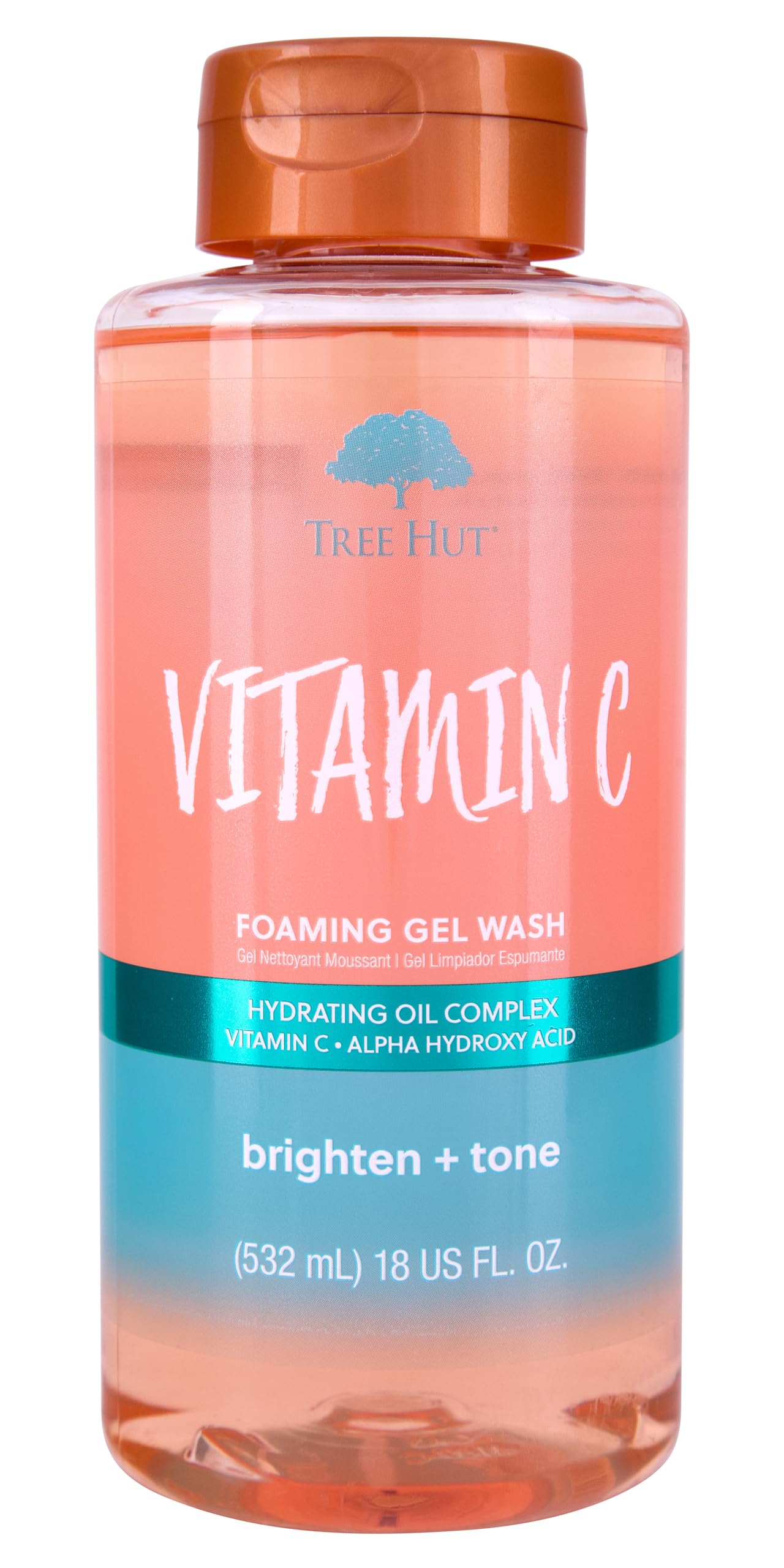 Tree Hut Vitamin C Nourishing & Moisturizing Foaming Gel Wash, 18 oz.