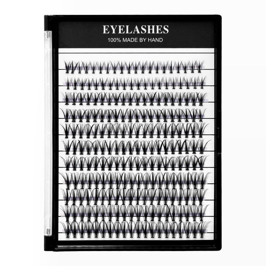 Vayator Large Tray 220 Cluster/Box Eyelashes 0.07 Thickness Eyelashes Individual Eyelash False Eyelashes Extension Eyelash 10D/20D/40D/50D Eyelash (20RR-10-12-14-16mm Mixed）