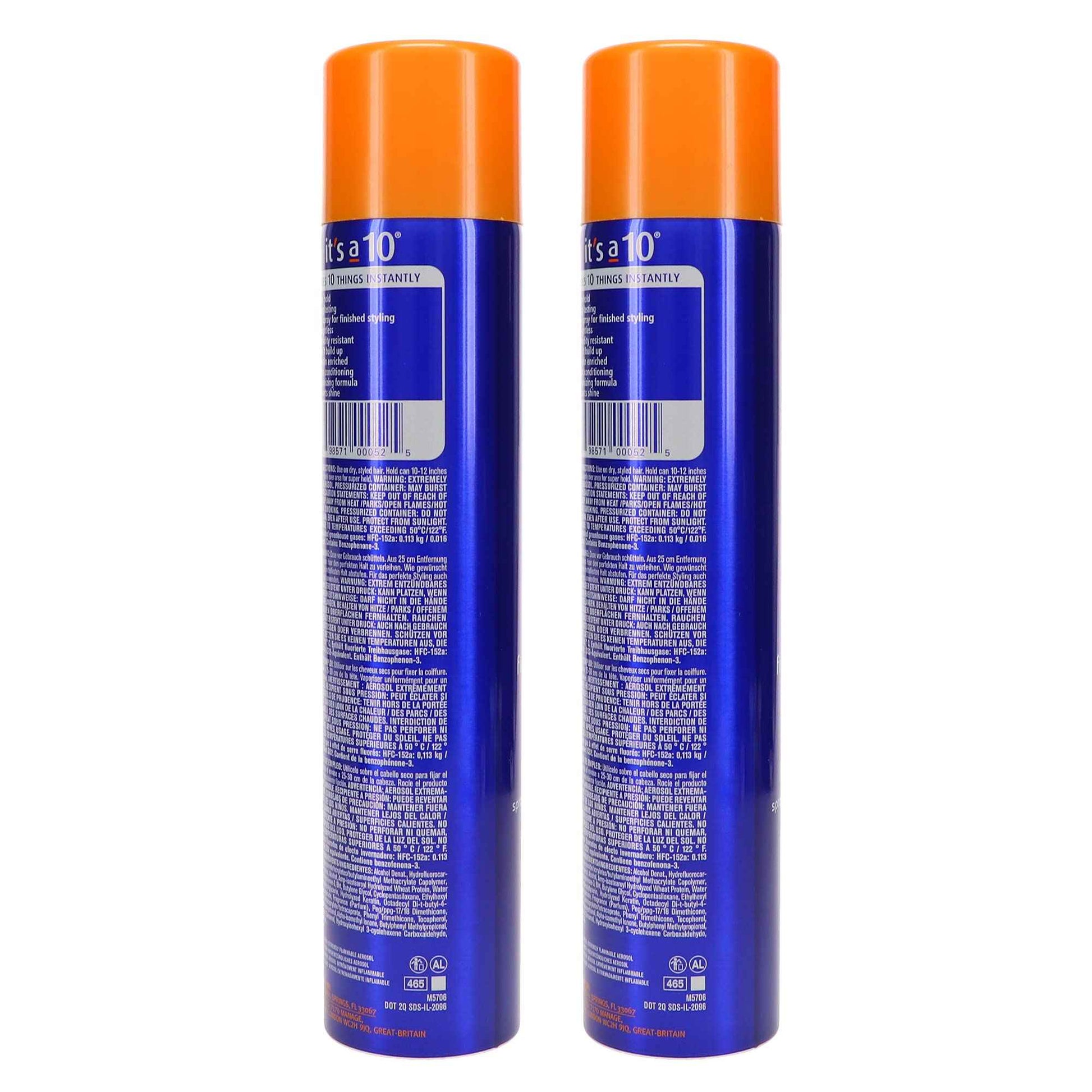 It's a 10 Miracle Super Hold Finishing Spray Plus Keratin, 10 oz (Pack of 2)