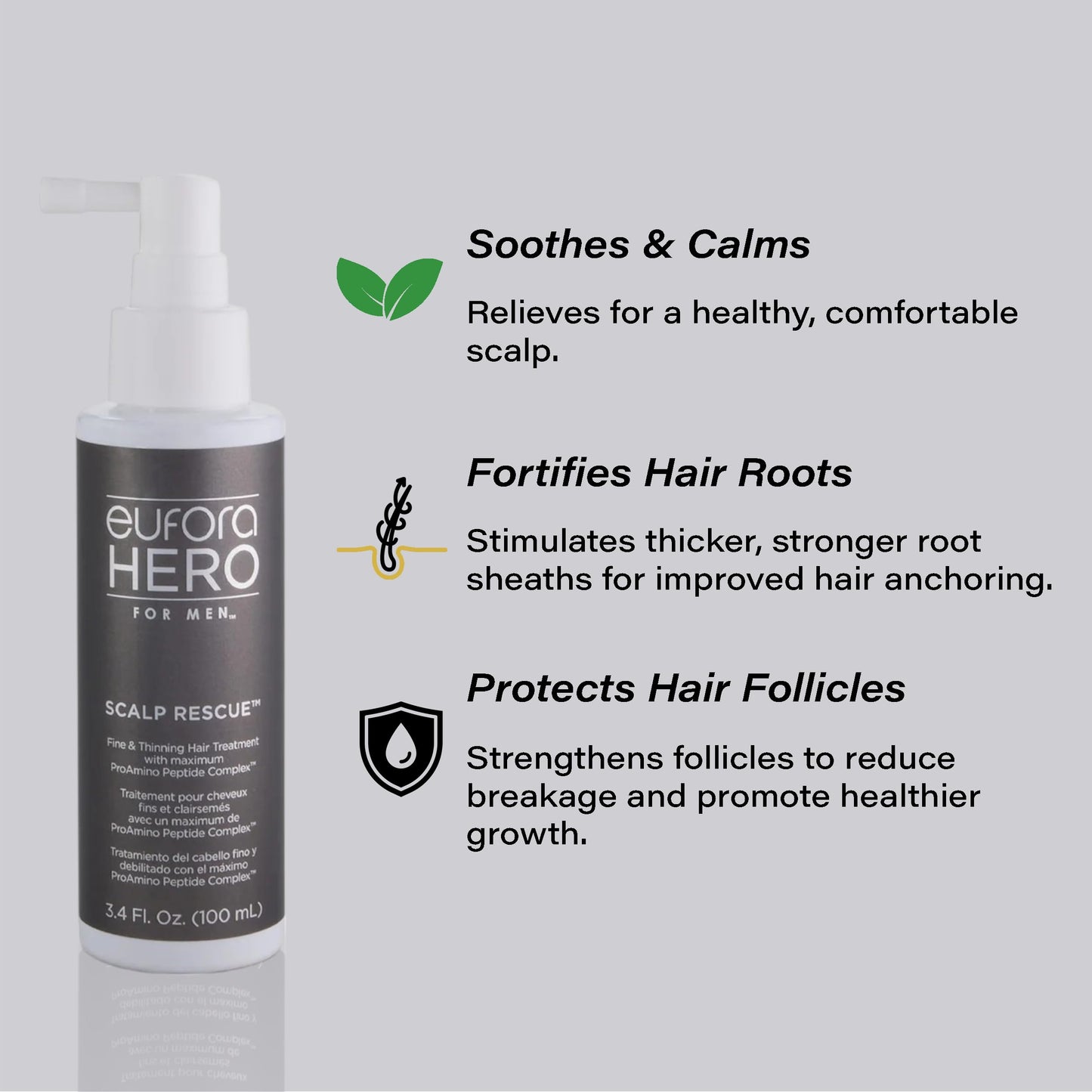 Eufora Hero For Men Scalp Rescue 3.4 Oz