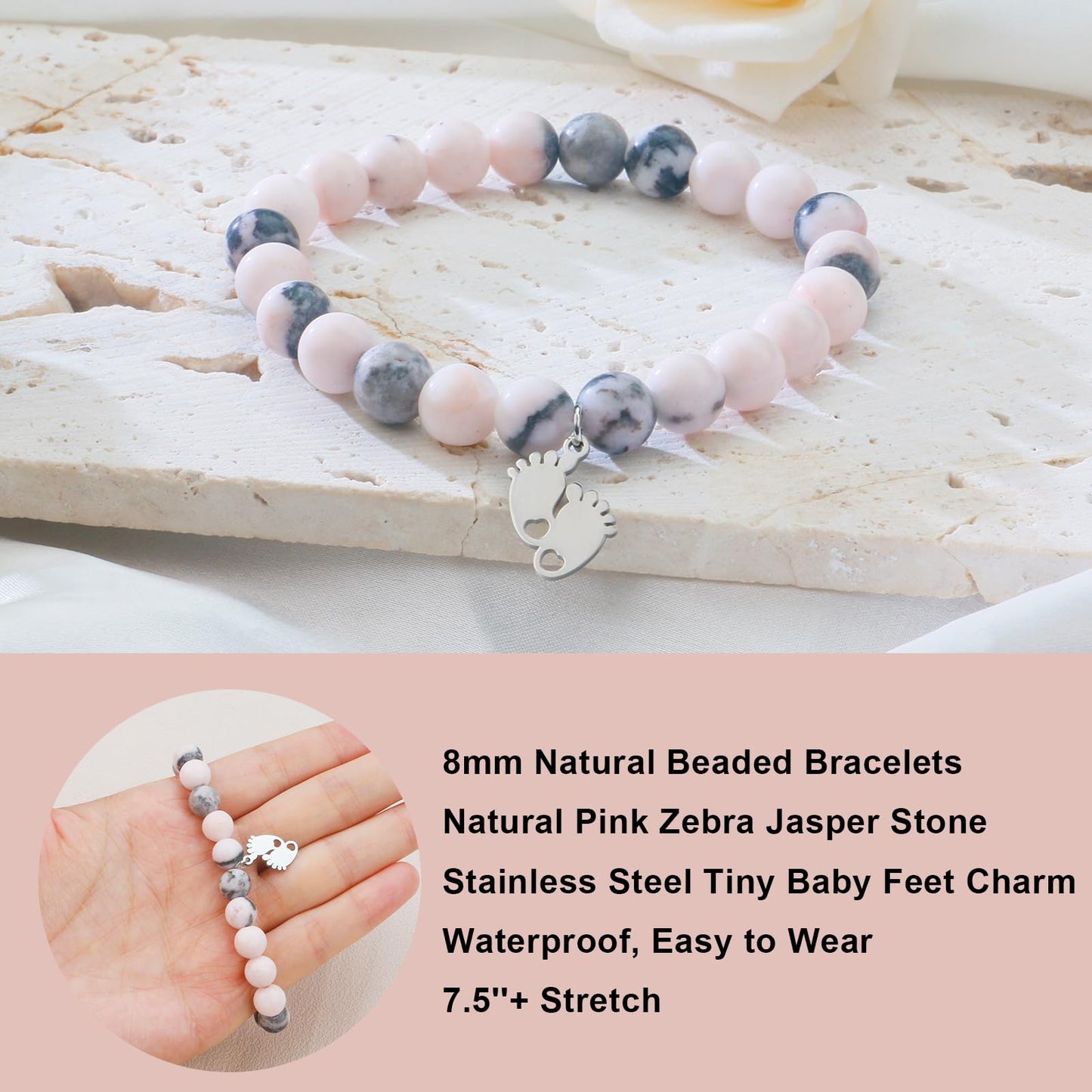 New Mom Gifts as Mom to Be Gifts for Women After Birth, New Mom Bracelet for Mommy to Be, Mama to Be Bracelet as Pregnancy Gifts for First Time Moms, New Mom Jewelry as 1st Mothers Day Gifts Ideas