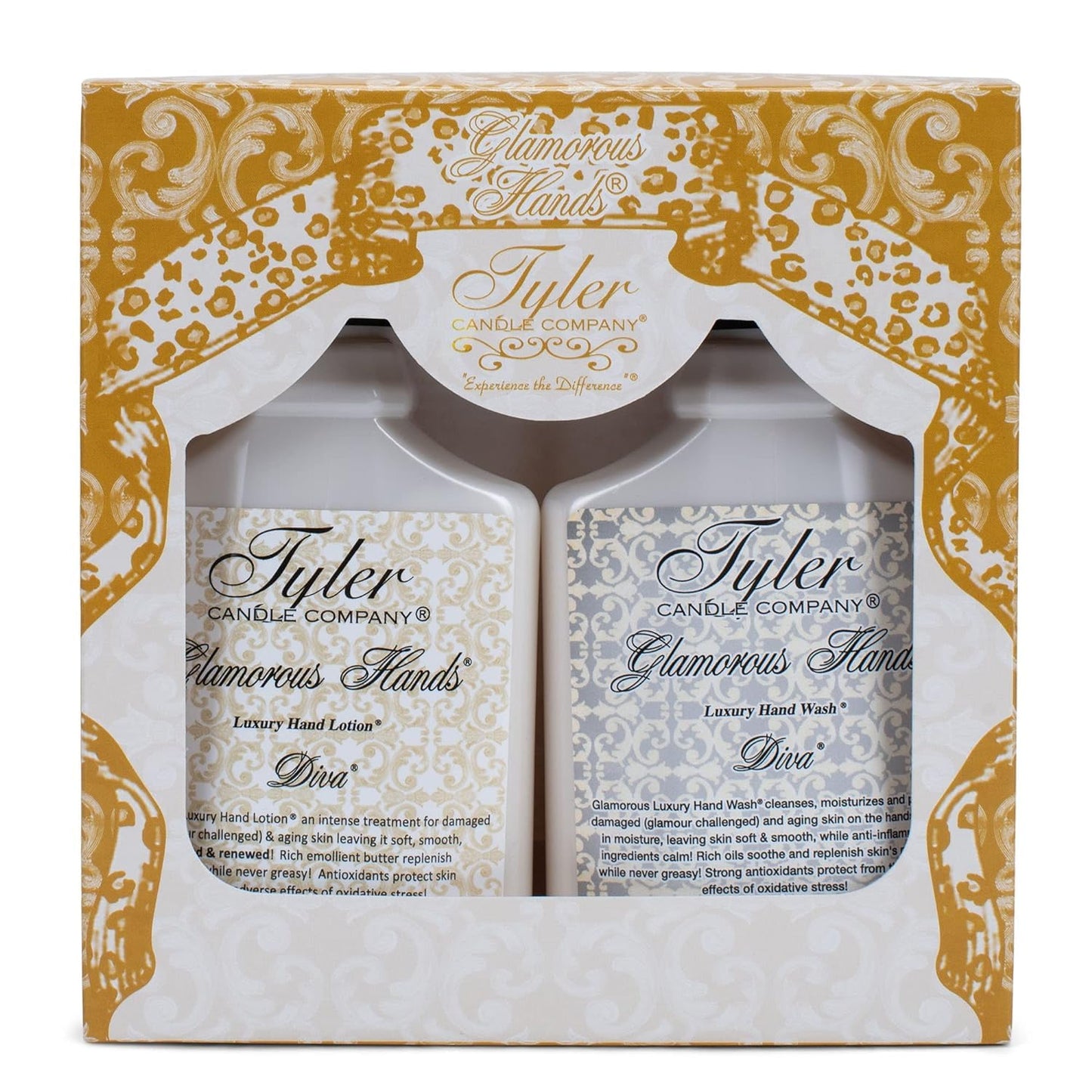 TYLER Candle Glamorous Hand Bath and Shower Gift Set, Diva (2 Piece Set, 2, Count)