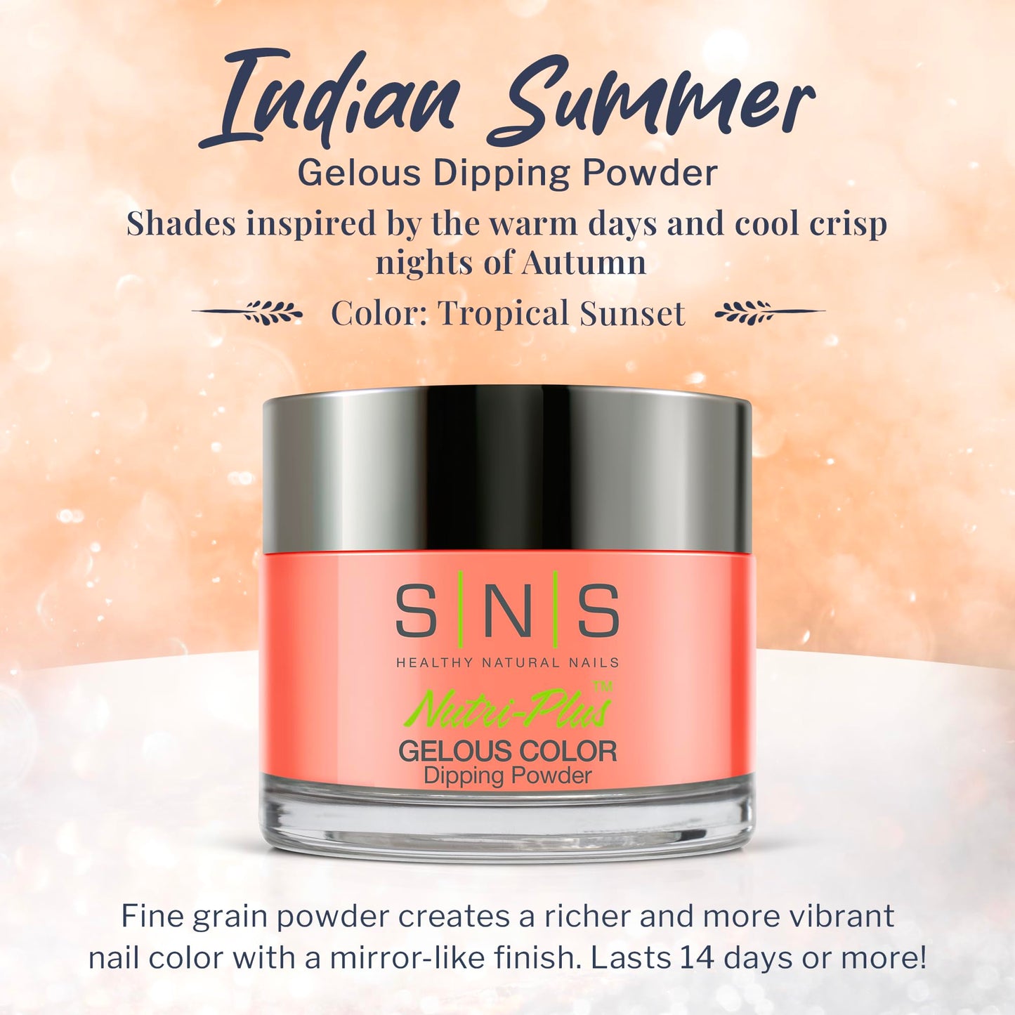 SNS Nails Dipping Powder Gelous Color - Indian Summer Collection - IS7 (IS07) - 1oz