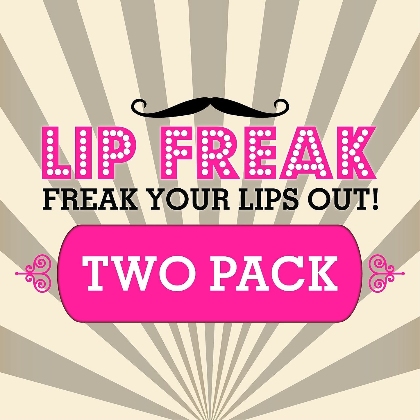 Doctor Lip Bang's BUZZING Lip Balm | Lip Freak| 100% All Natural | Cruelty Free | Bleeding Heart | 2 Pack