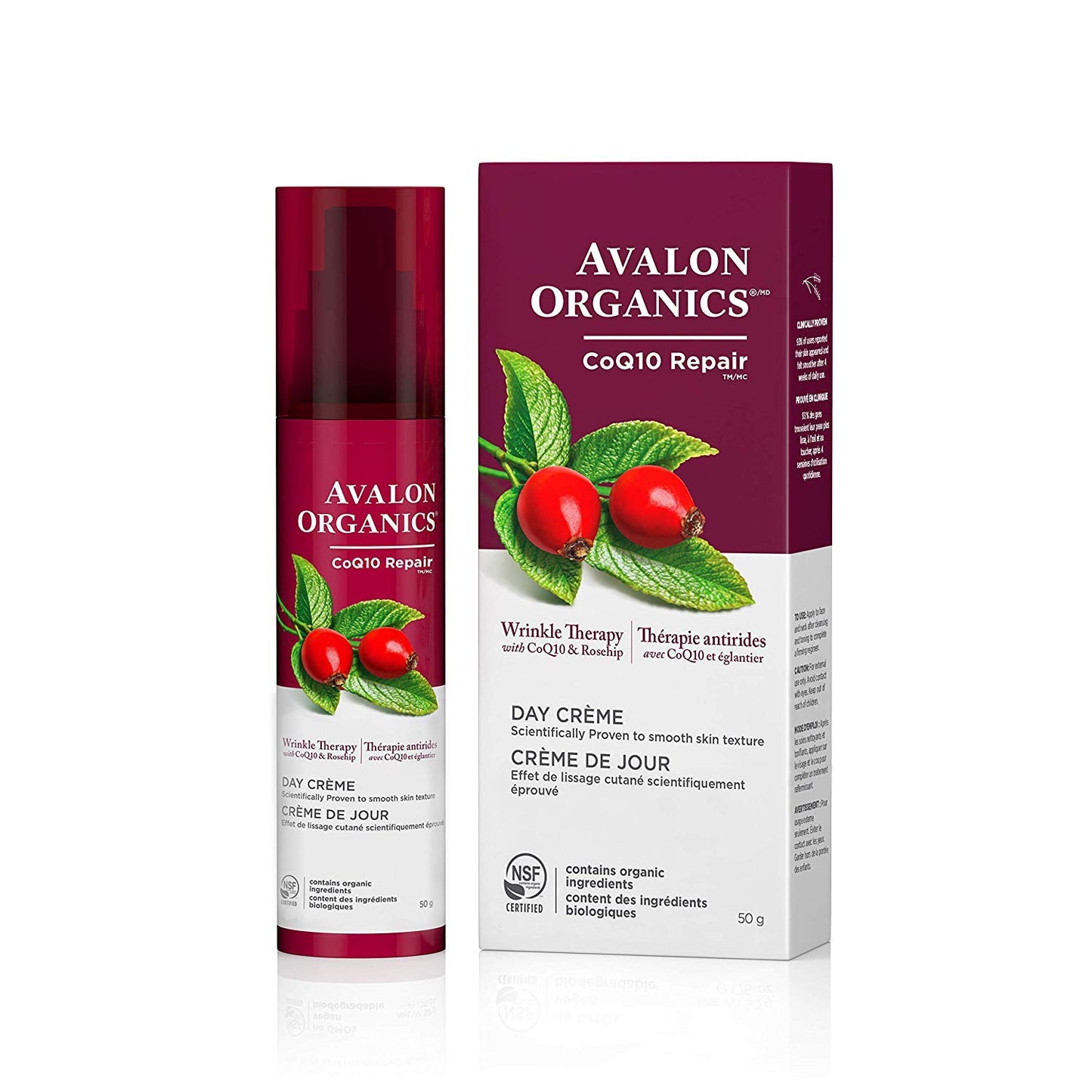 Avalon Organics Day Crème, Wrinkle Therapy, 1.75 Oz