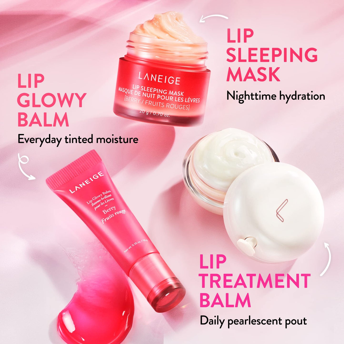 LANEIGE Lip Glowy Balm: Hydrate, Glossy, Lightweight, Moisturize & Tint with Shea Butter