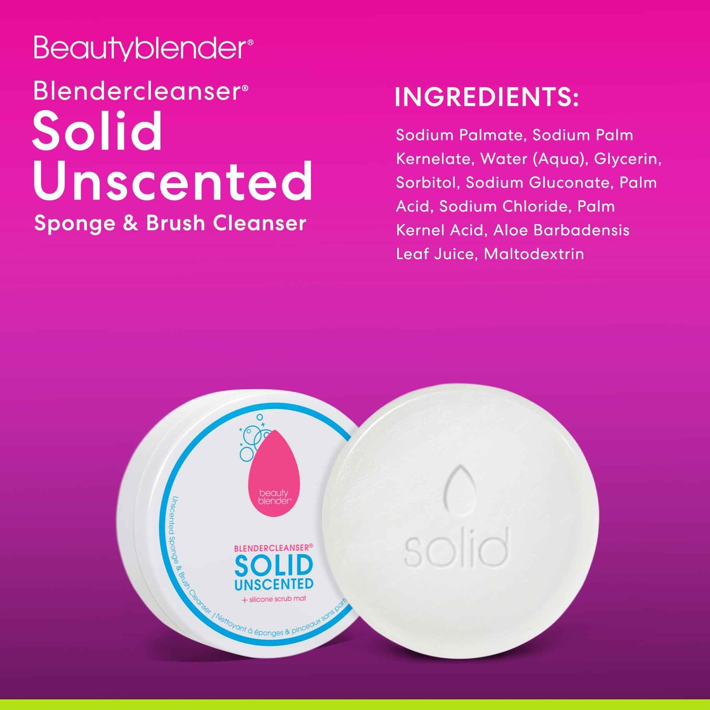 Beautyblender® | Original Pink Beauty Blender + Blender Defender Case + Solid Blendercleanser® Complete 3-Piece Bundle, Beauty Blender for Blending Foundations, Travel Case & Unscented Cleanser, 1oz