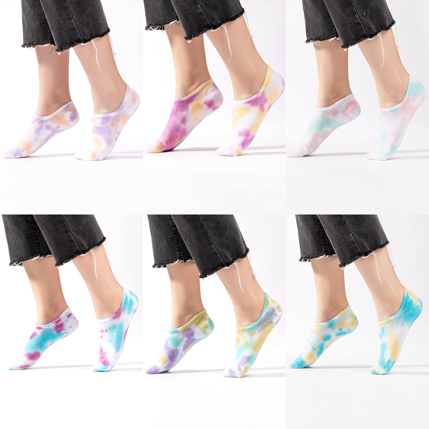 IDEGG No Show Socks Womens and Men Low Cut Ankle Short Anti-slid Athletic Running Novelty Casual Invisible Liner Socks