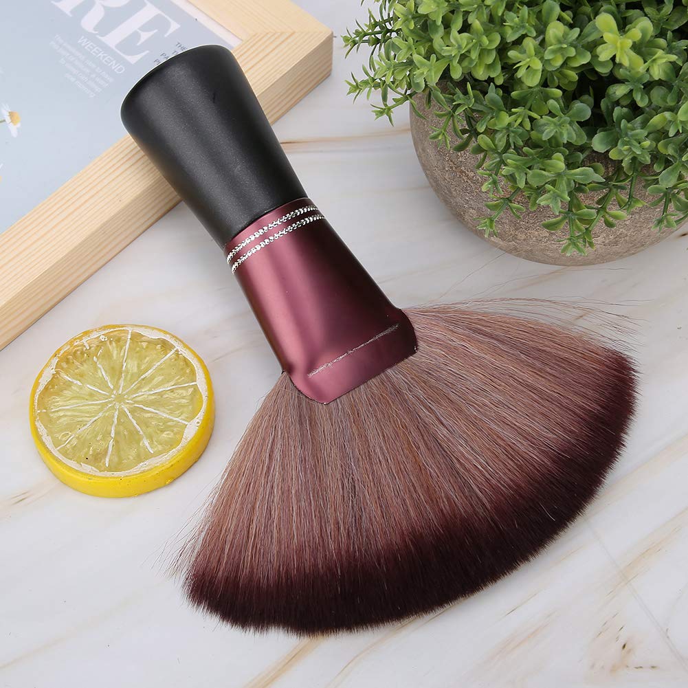 Barber Neck Hair Sweep Hair Brush, Fan Shape Soft Hairdressing Broken Hair Duster, Thick Hair brush Hair Salon Neck Hair Clean Sweep Tool, Barber Brush Hair Clippings Remove