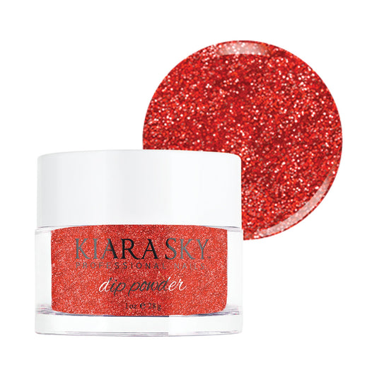 Kiara Sky Long Lasting Nail Dip Powder Red Tones 1 oz, Passion Potion