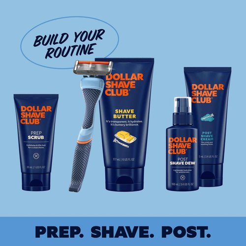 Dollar Shave Club | 6 Blade Razor Refills (12 Pack) | 6 Stainless Steel Blades for a Close & Comfortable Shave