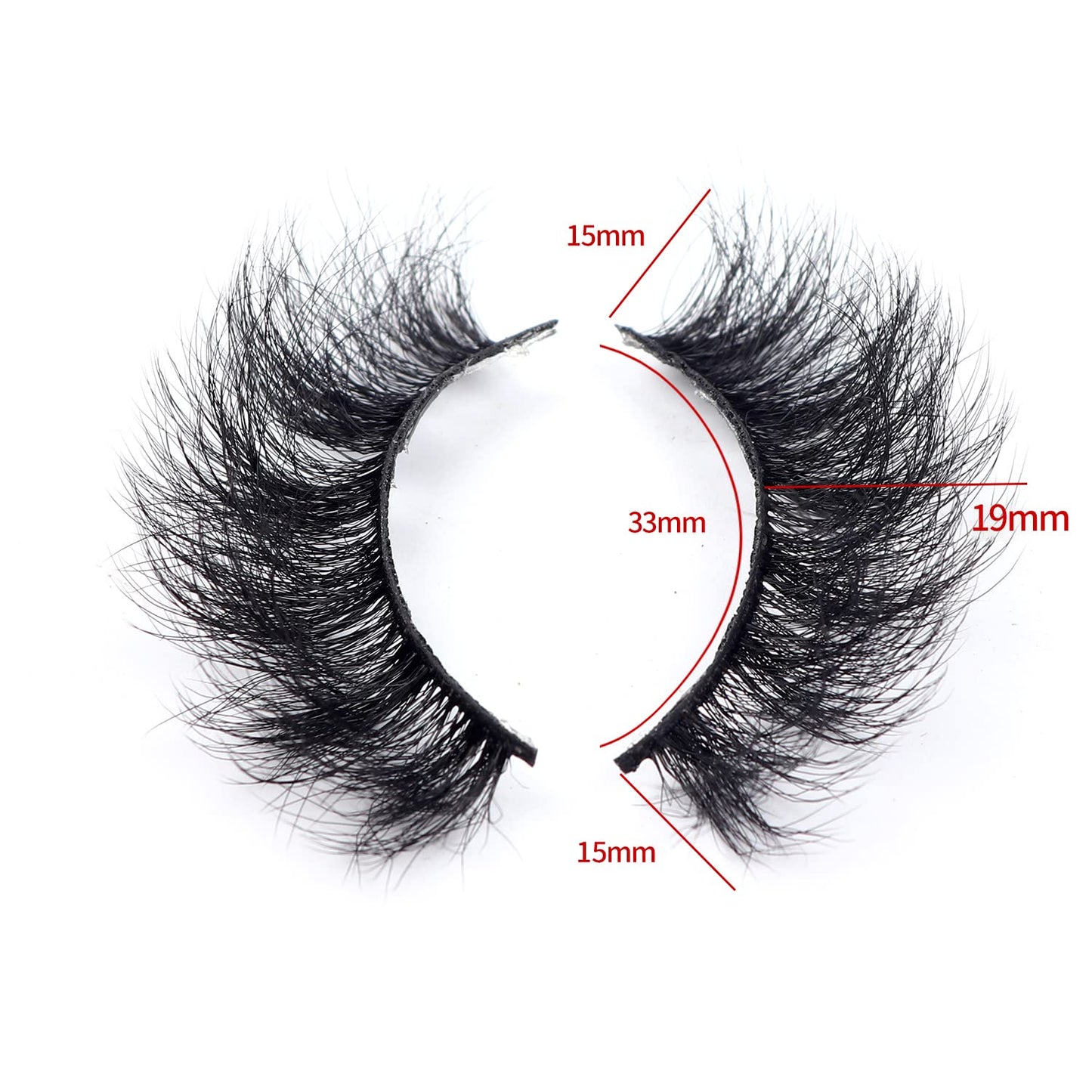 3D Faux Mink False Eylashes Fluffy 7 Pairs Thick Wispy Long Extension Eyelashes 15-19mm Serendipity Life Reusable Lashes P2, 1 Count