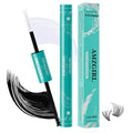 Lash Bond and Seal Eyelash Cluster Glue House of Lash Clusters Mascara Wand Glue 10ml Long Lasting 72 Hours Black Cluster Lash Glue + Lash Seal 2 in 1 Lash Clusters at Home By AMZGlRL(Black)