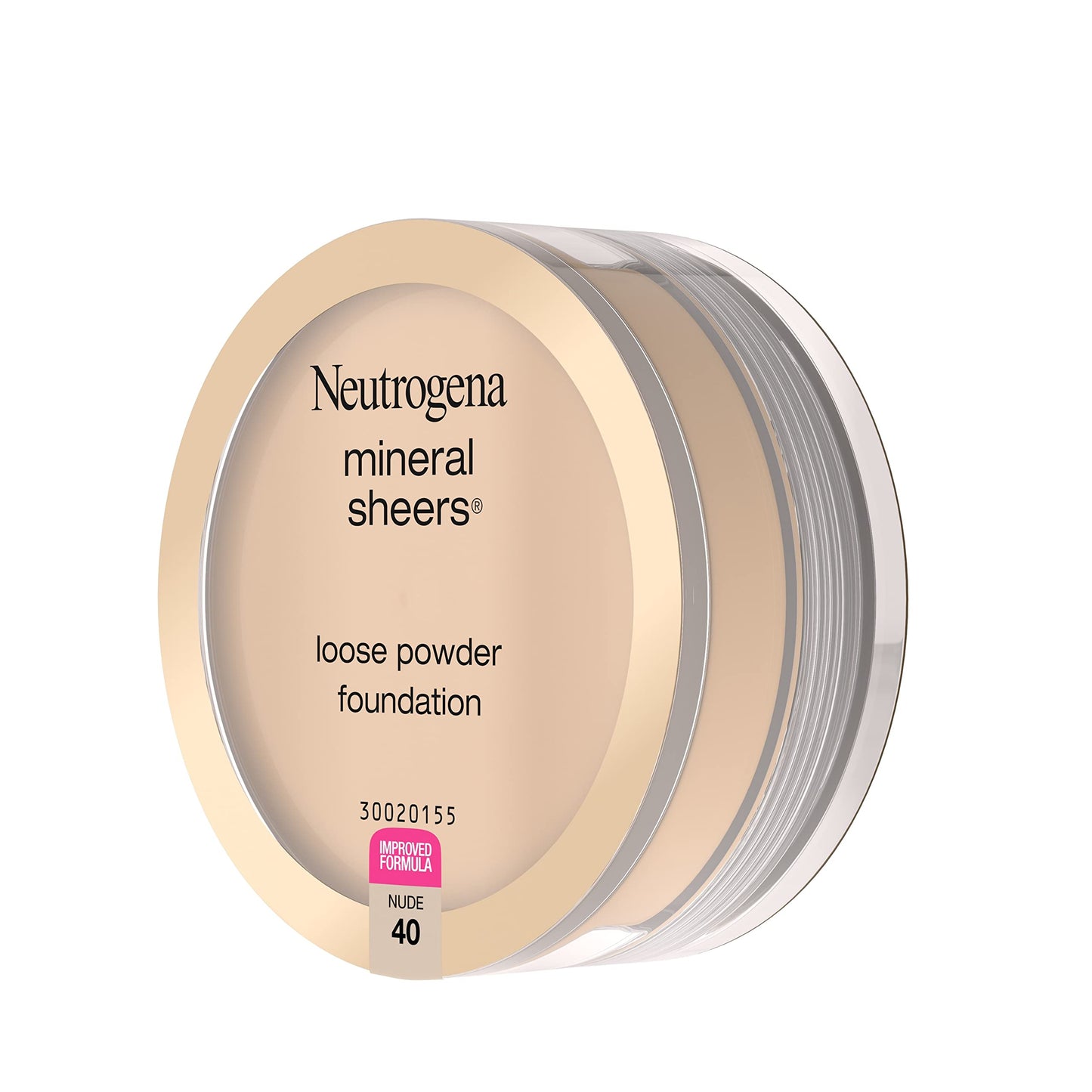 Neutrogena Mineral Sheers Lightweight Loose Powder Makeup Foundation with Vitamins A, C, & E, Sheer to Medium Buildable Coverage, Skin Tone Enhancer, Face Redness Reducer, Nude 40,.19 oz