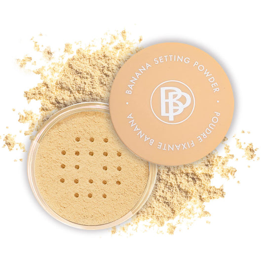 bellapierre Banana Setting Powder | Lightweight Color-Correcting Powder with All Day Makeup Protection | Eliminates Blotchiness and Dark Under-Eye Circles | Talc-Free | Matte Tint - Original - 0.14 Oz