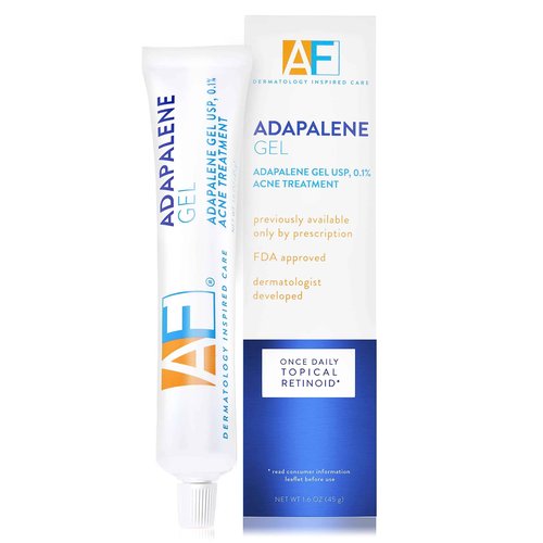 Acne Free Adapalene Gel 0.1%, Once-Daily Topical Retinoid Acne Treatment, Dermatologist Developed, Unclogs Pores and Clears Acne, Prevents and Improve Whiteheads and Blackheads, 1.6 Ounce