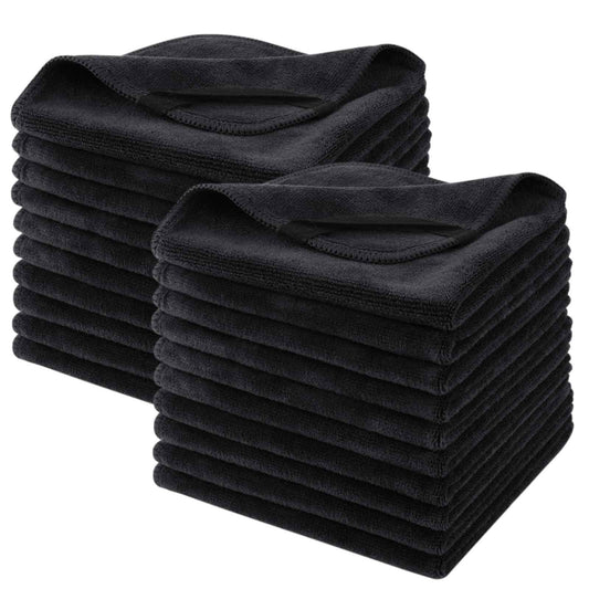 SINLAND Microfiber Facial Cloths Fast Drying Washcloth 12inch x 12inch Absorbent Face Wash Cloth Soft Makeup Remover Cloths