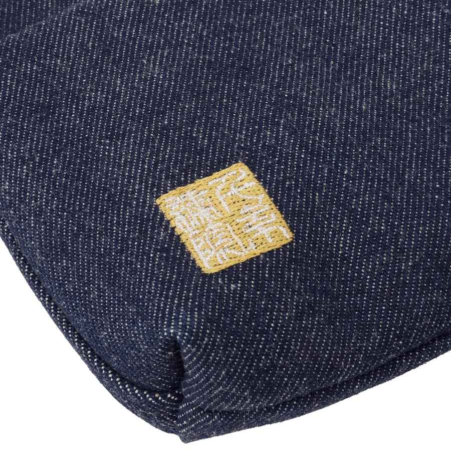 千糸繍院 Brocade zipper pouch, lined with lining and front pocket Nishijin brocade, 1, size S. (Denimu)