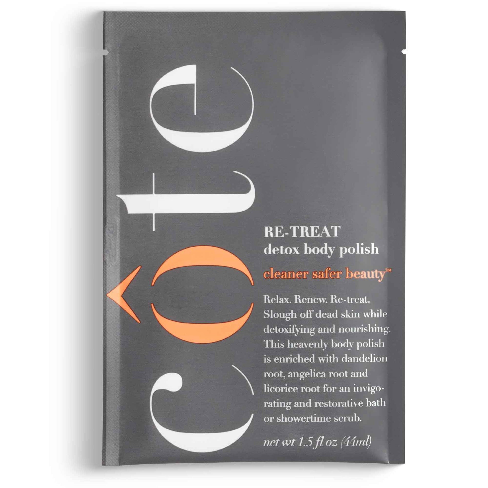 Re-Treat Exfoliating Detox Body Polish Scrub - Dandelion, Liquorice & angelica root Infused with essential oils for Face & Body, Exfoliating Facial 1.5 Fl oz (Pack of 03)