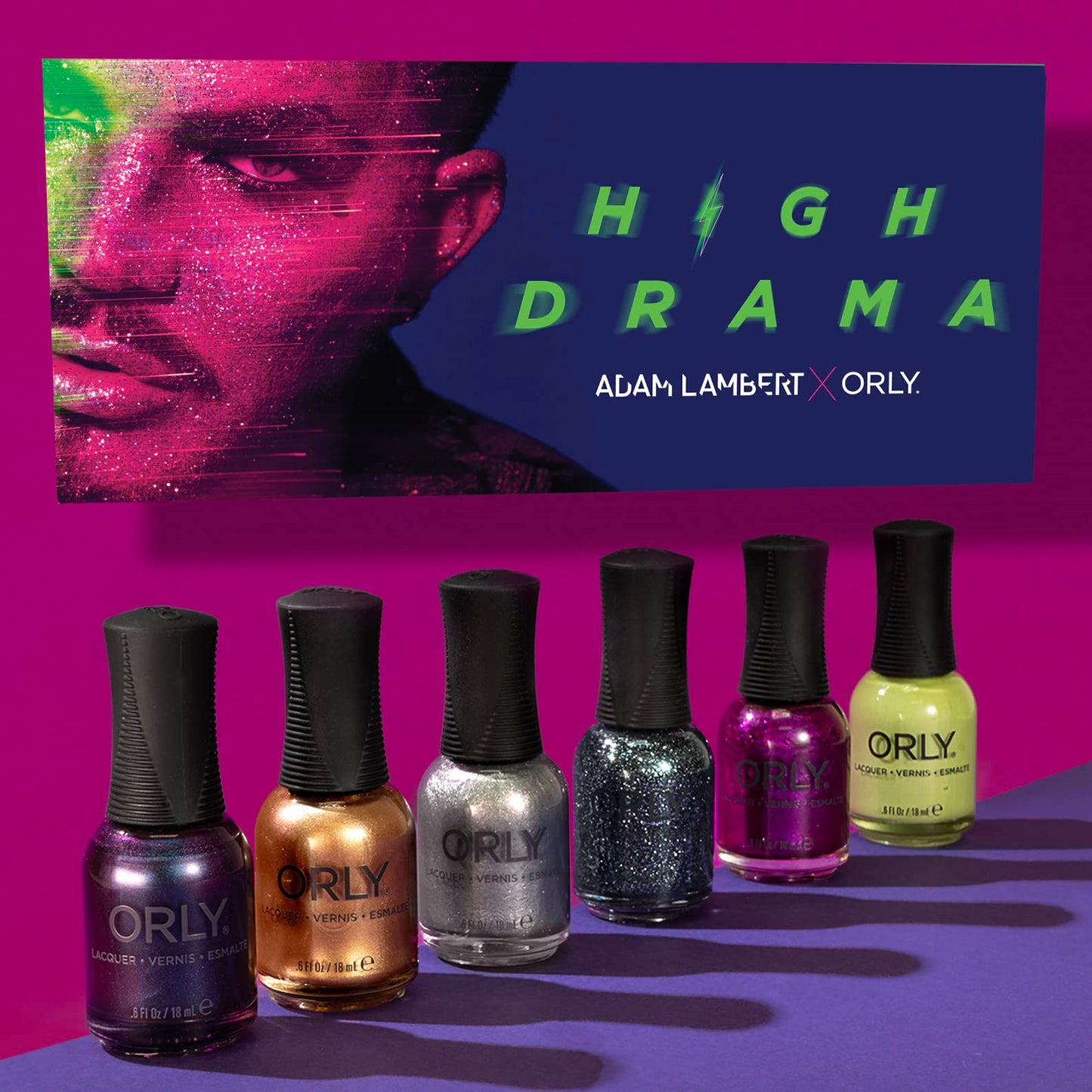 Orly x Adam Lambert 'High Drama' Nail Polish Collection (Berry That)