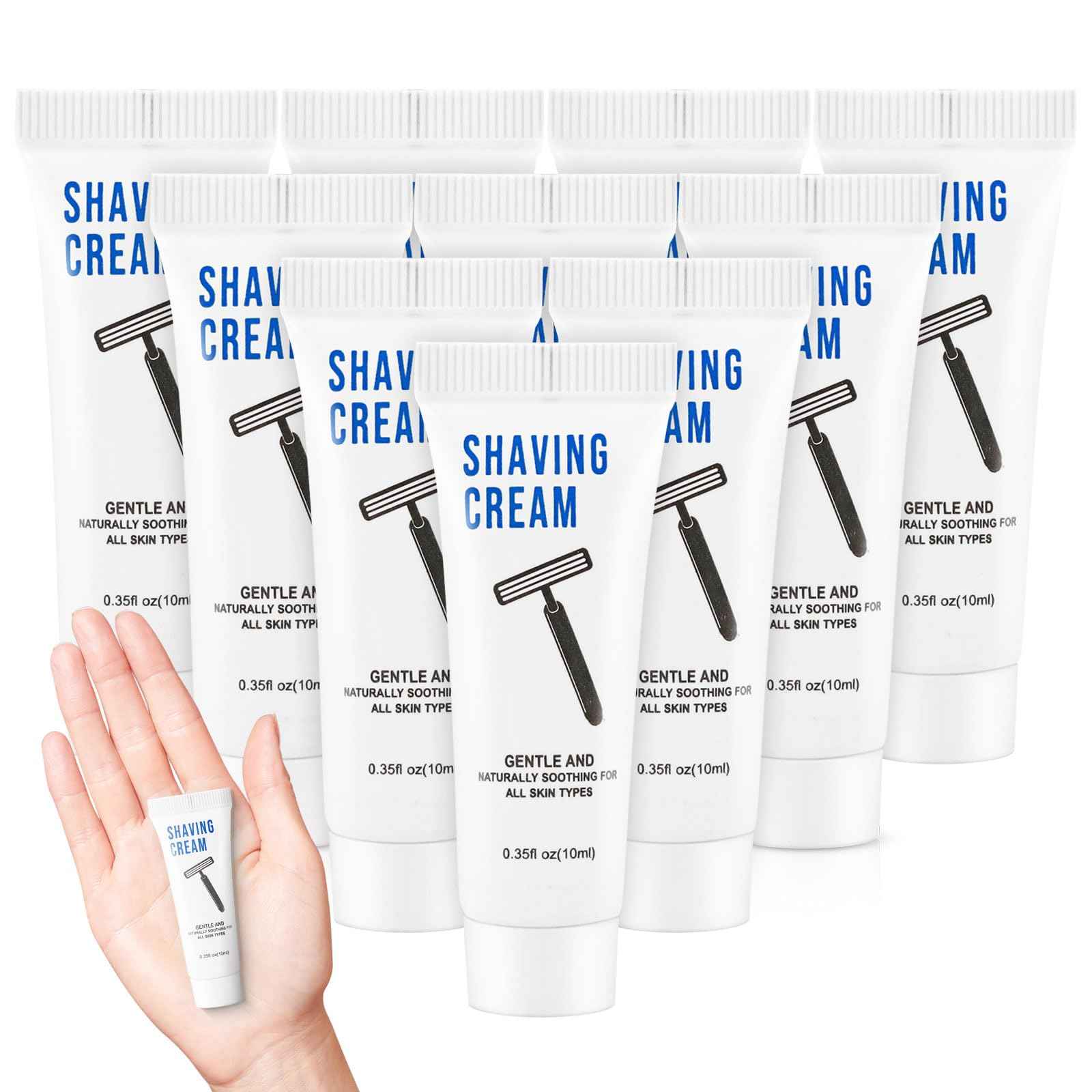 100 Shaving Cream Bulk Travel 10ml/0.35fl oz,Disposable Shaving Cream in Bulk Travel Shave Cream for Hotel Homeless,Verbena