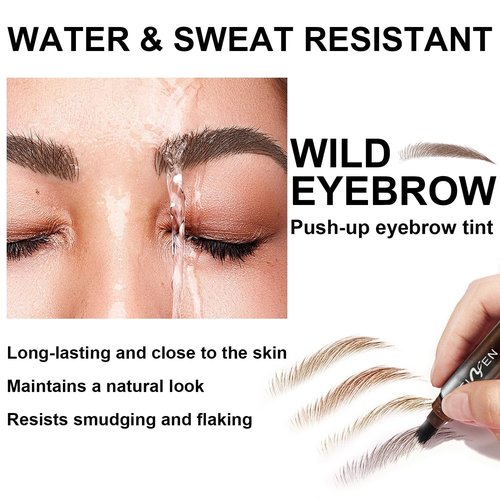 Liftique Brow Brush, Liftique Eyebrow Brush, Liftique - Instant Brow Brush, Brow Fection Angled Brush & Dip (TAUPE*2)