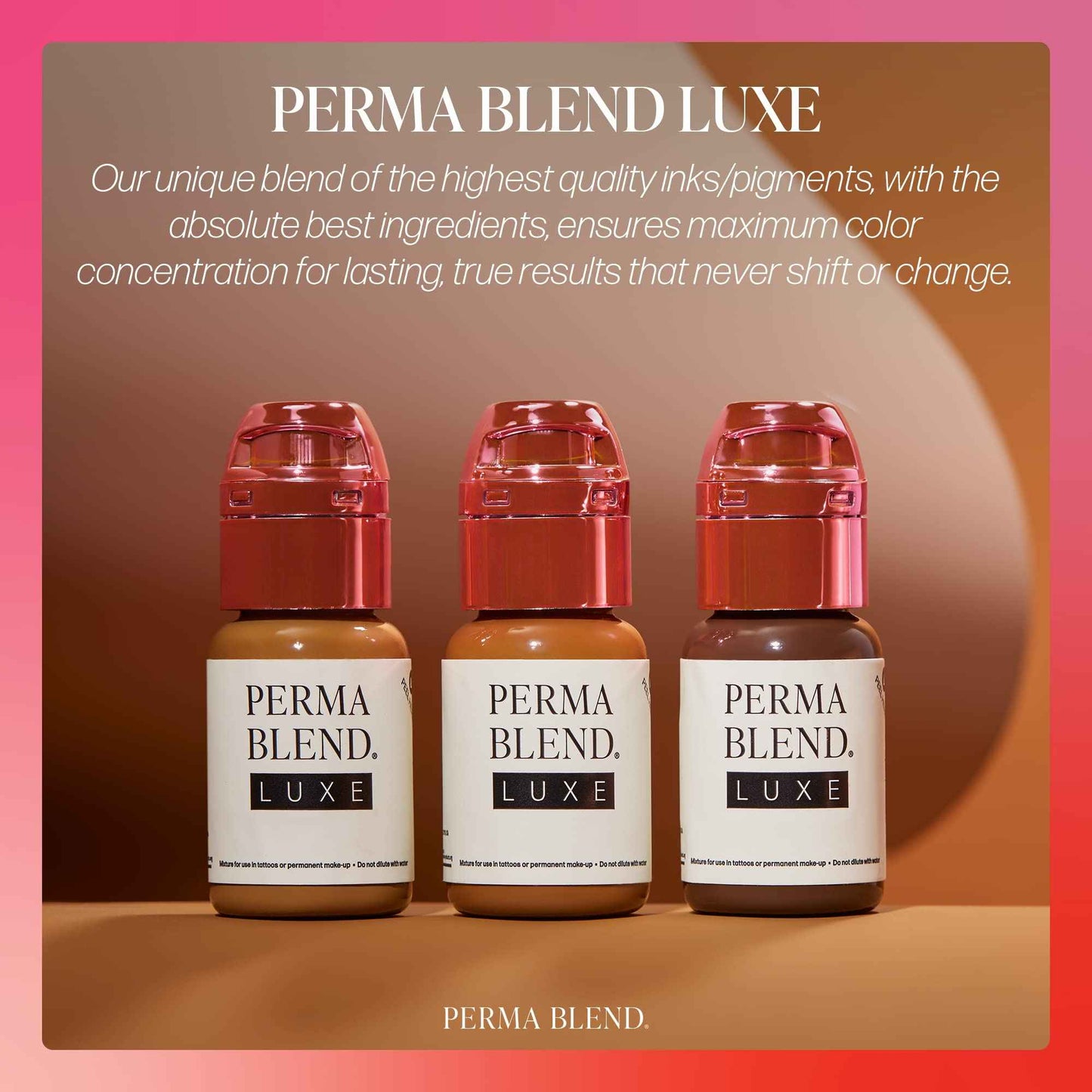Perma Blend Luxe - Ready Dark - Microblading Ink to Enhance Lip Color or Permanent Eye Liner - Lip Tattoo & Lip Blushing Supplies for Permanent Lip Color - Dark Brown Tattoo Ink - Vegan (0.5 oz)