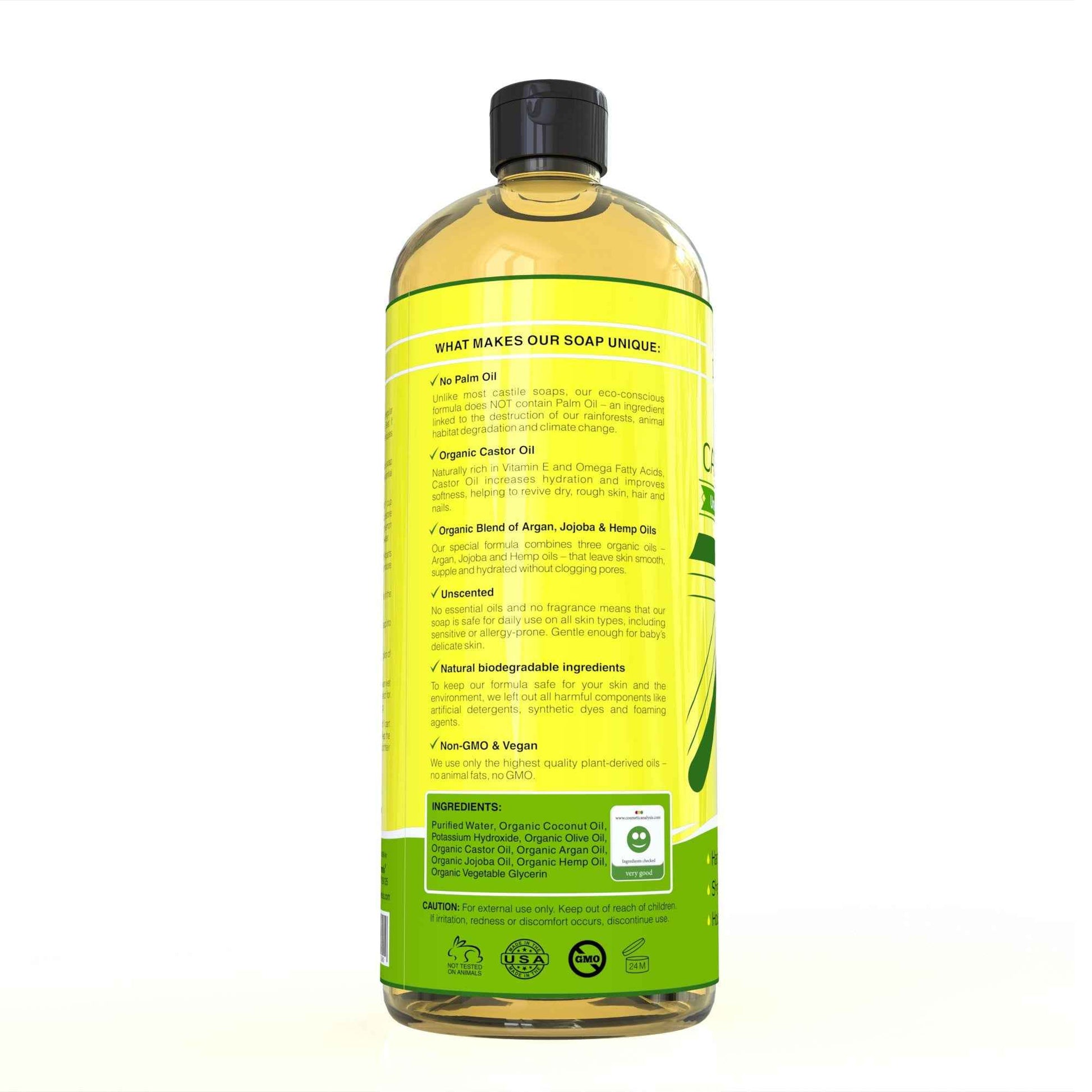 Seven Minerals EWG Verified Castile Soap and Organic Aloe Vera Gel