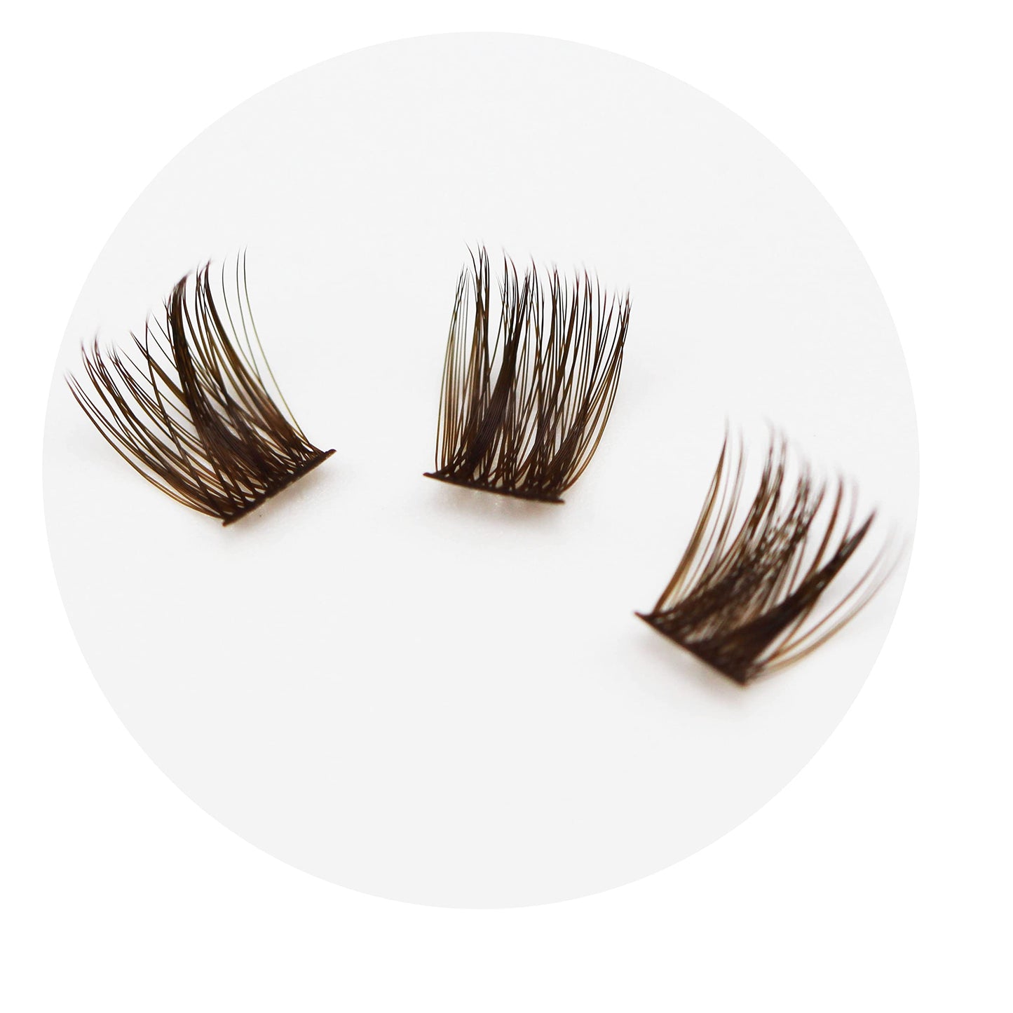 Bodermincer 120 Clusters 10mm+12mm/12mm+14mm/14mm+16mm Mixed Wide Cluster False Eyelash Individual Cluster EyeLashes Grafting Fake False Eyelashes Eyelash Extension (Brown 14mm+16mm Mixed)