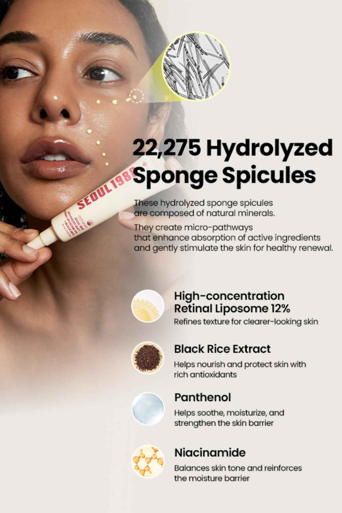 K-SECRET SEOUL 1988 Retinal Advanced Shot – Formulated with 22,275 Spicules and Advanced Retinal Liposome 12% | Fine Lines and Skin Texture Care Serum | Korean Skincare, 15ml / 0.51 fl oz