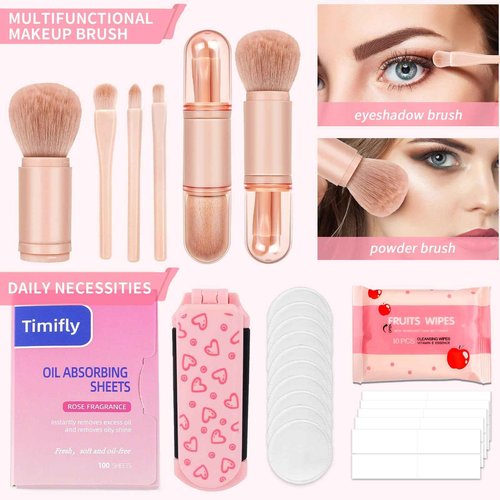 Bumaeu Cheerleading Essentials Kit Over 70 Pieces with Emergency Supplies and Waterproof Makeup Bag