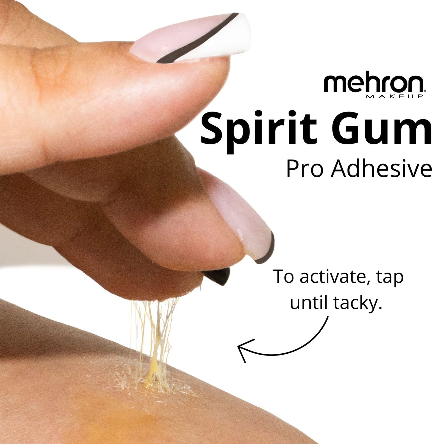 Mehron Makeup Spirit Gum | Spirit Gum Adhesive | Special FX, Cosplay, Halloween, Stage Performance Makeup | Professional Cosmetic Glue Adhesive for Face, Skin, & Body (4.5 oz) (Matte)