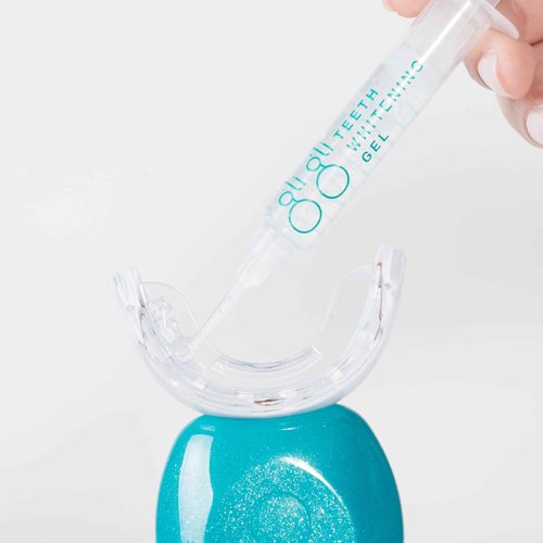 gli gli Super Sparkle Booster Gel Refill Teeth Whitening Gel - 2 x 5ml 6% Hydrogen Peroxide Whitening Gel Syringes, Gels Made in USA - 10 to 15 Days Treatment, Work with Teeth Whitening Kit