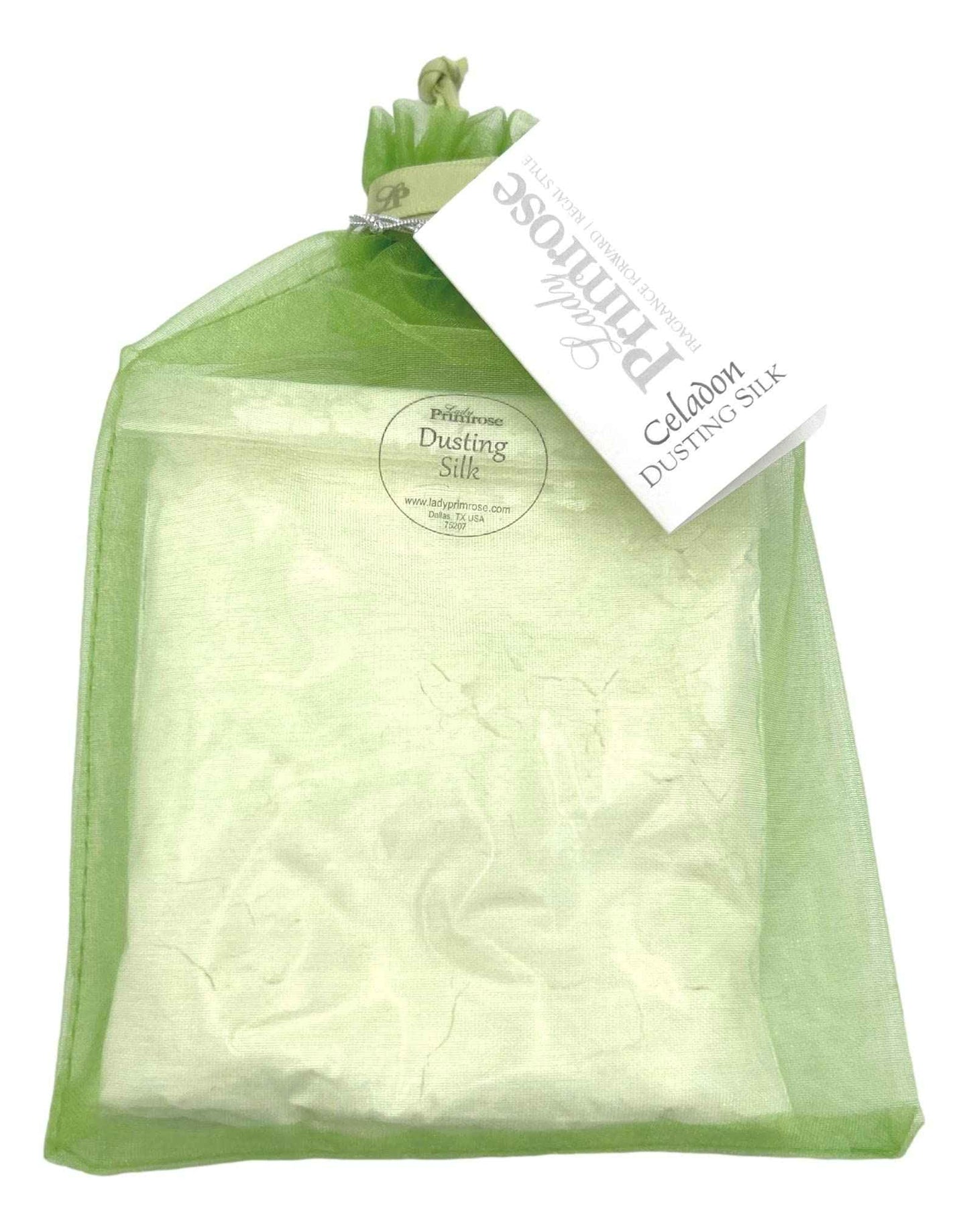 Lady Primrose, Celadon Dusting Silk Powder in Logo Sachet Bag, Refill, 3 Ounces