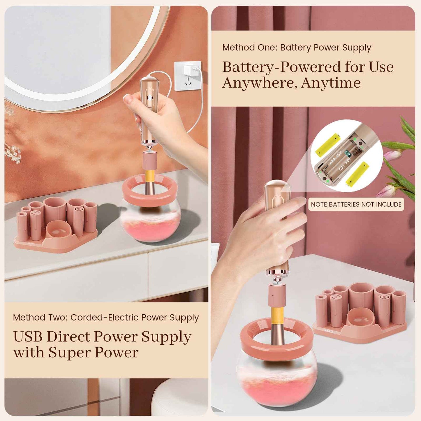 RICRIS Makeup Brush Cleaner Machine and Shampoo