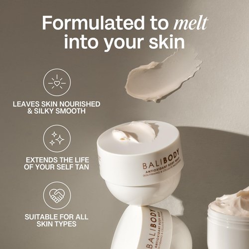 Bali Body Antioxidant Body Whip | Non-Greasy, Self-Tan Extender Hydrating Body Lotion | Repair & Firms All Skin Types | Hyaluronic Acid Enriched | Vegan, Cruelty Free, Australian Made (225 g/7.9 oz)