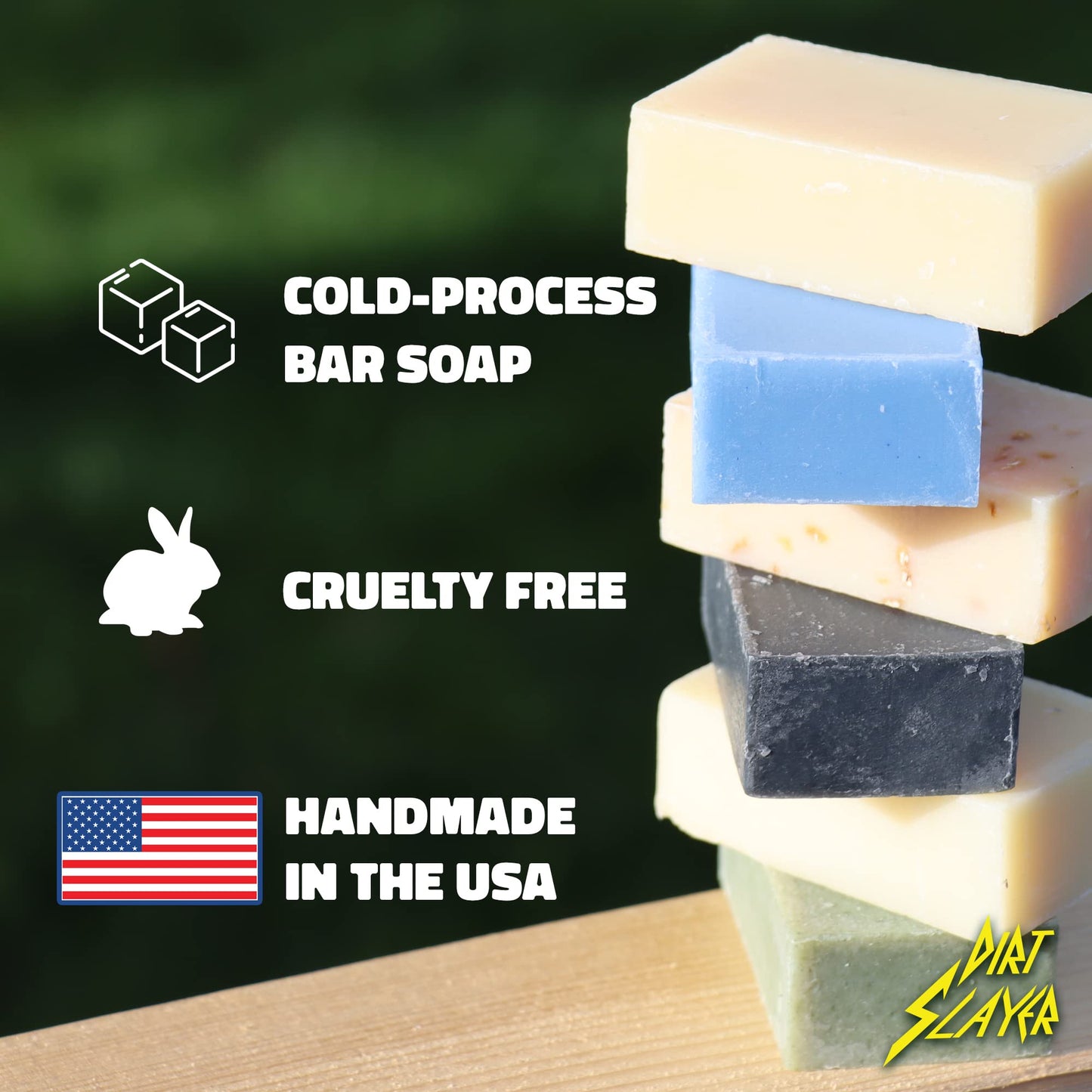 Dirt Slayer All Natural Bar Soap (Green Tea Dropkick Mint)