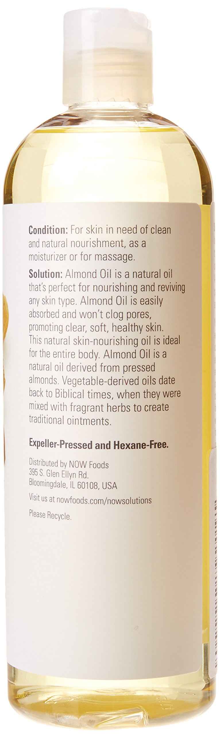 Now Foods Almond Oil, 16 Fl Oz (Pack of 3)