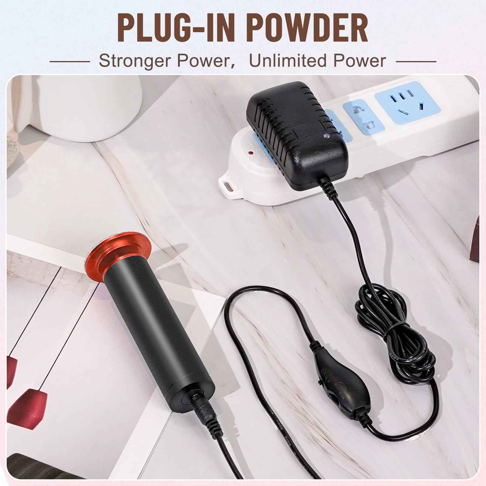 Dermawave Electric Foot File Callus Remover for Feet, Professional Foot Scrubber Sander Grinder for Dead Skin Cracked Heel, Pedicure Tool with 60 Sandpaper Discs for Men & Women