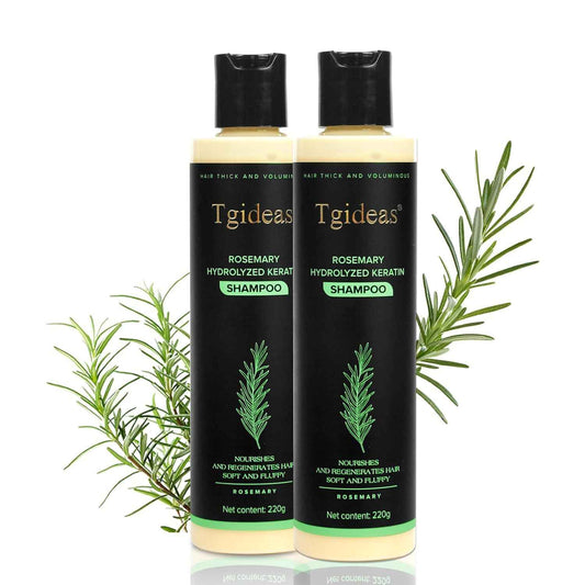 Tgideas Rosemary Biotin Shampoo - Volumizing, Sulfate-Free, for Thinning, Dry, Damaged Hair, Vegan, Color-Safe, 14.8fl oz