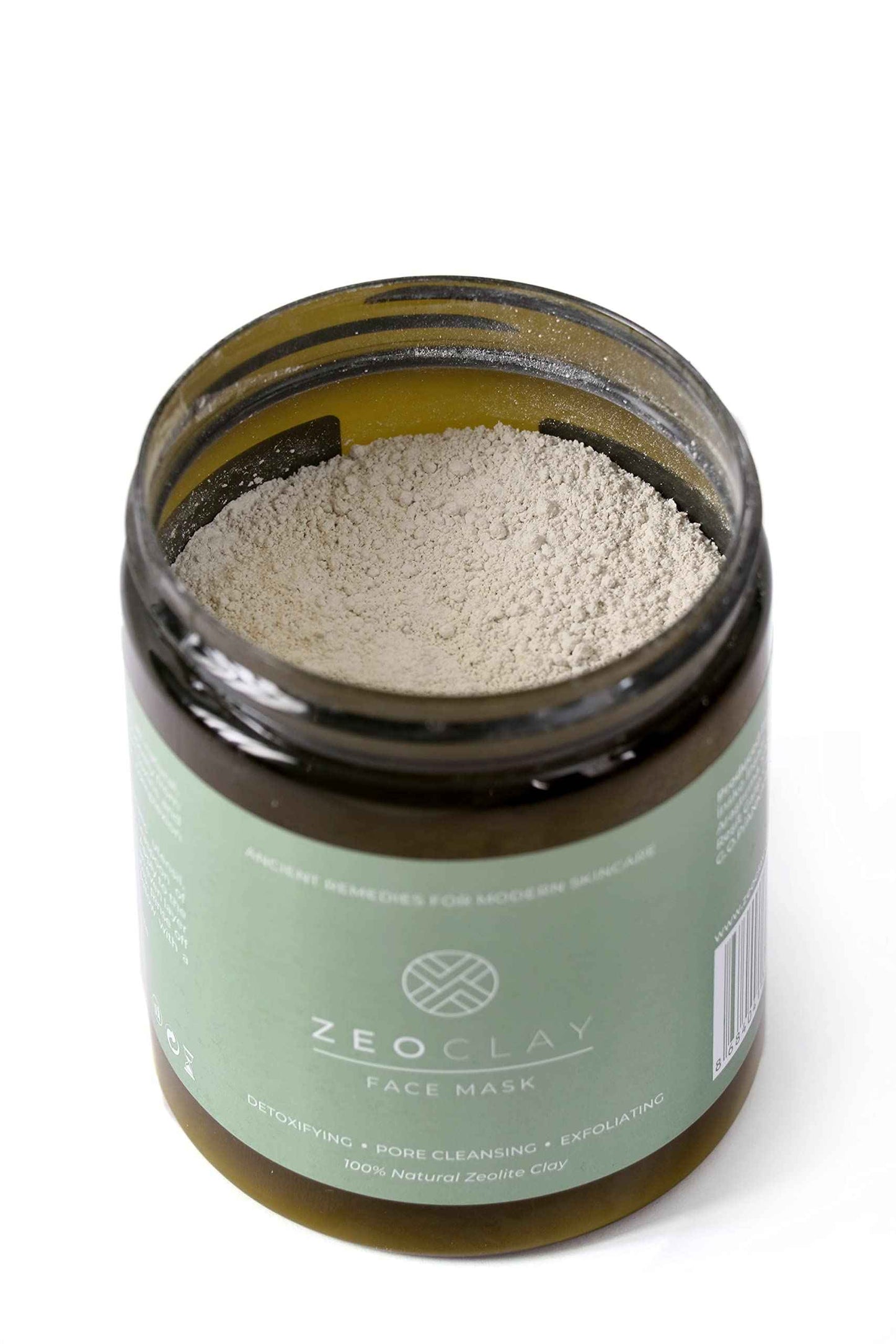 ZeoClay Organic Zeolite Clay Face Mask – Deep Pore Cleansing & Detox, Acne & Blackhead Treatment, Oil Control & Skin Tightening – Natural Spa-Quality Exfoliant for Radiant, Healthy Skin – 20 Uses