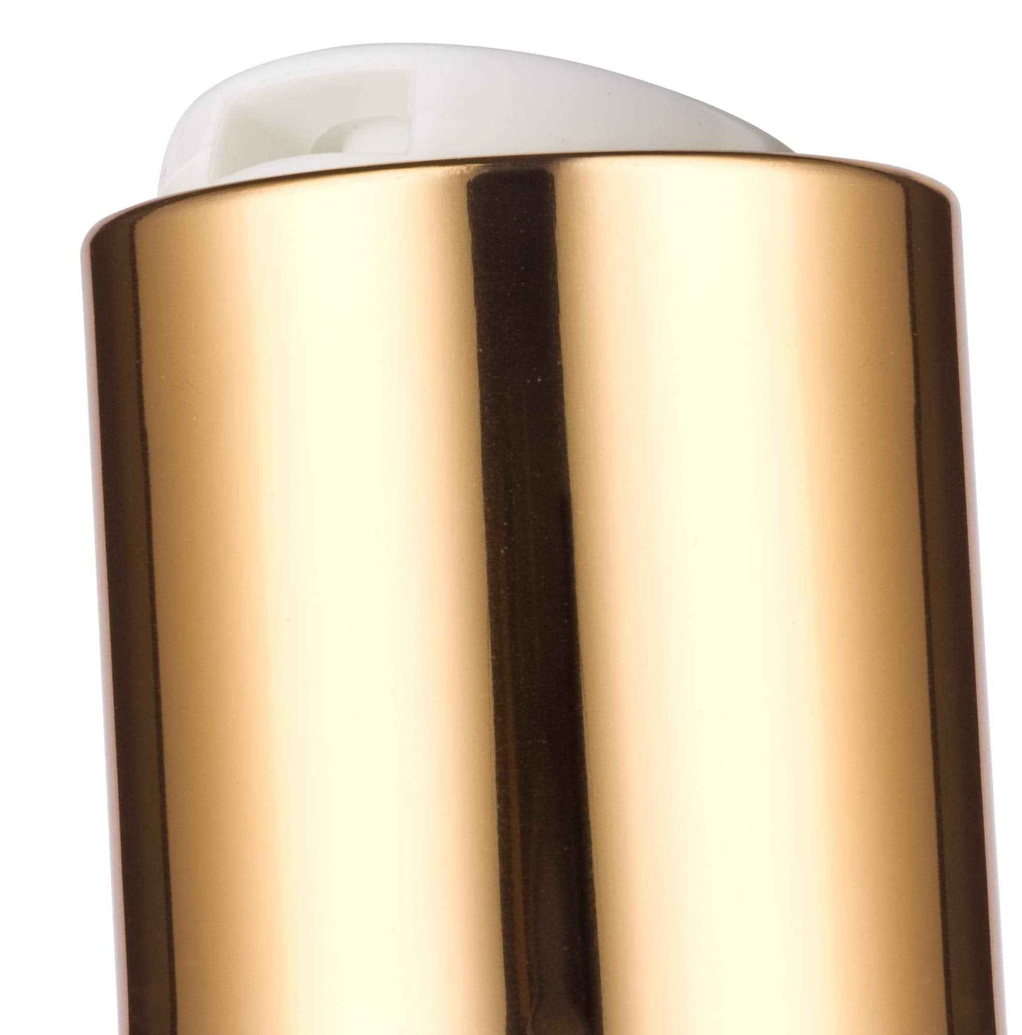 JUVITUS 8 oz Clear Natural Refillable Plastic Squeeze Bottle with Gold Metal Disc Cap (12 Pack)