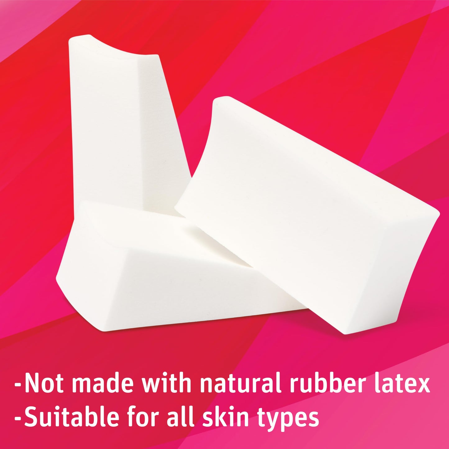 Simply Soft Premium Beauty Wedges, 192 Count, Blend & Smooth Cosmetics, Precise Edges, For Makeup Application or Removal, Foundation, Blush, Eye Shadow, Latex-Free Skin Care