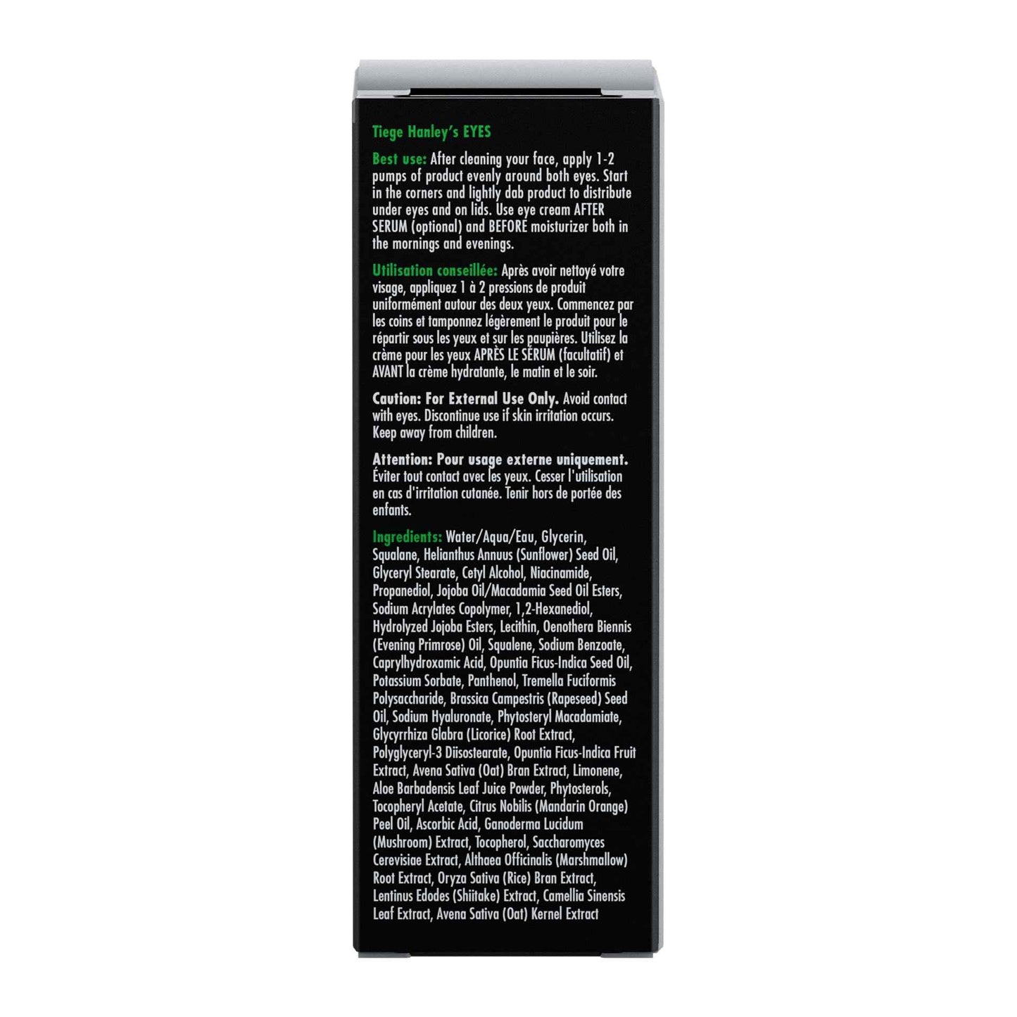 Tiege Hanley Eye Cream for Men, Morning and Night Under Eye Cream With Hyaluronic Acid and Vitamin B3, Helps Reduce the Look of Dark Circles and Puffiness, Anti Aging Men’s Skin Care, 0.5 Oz