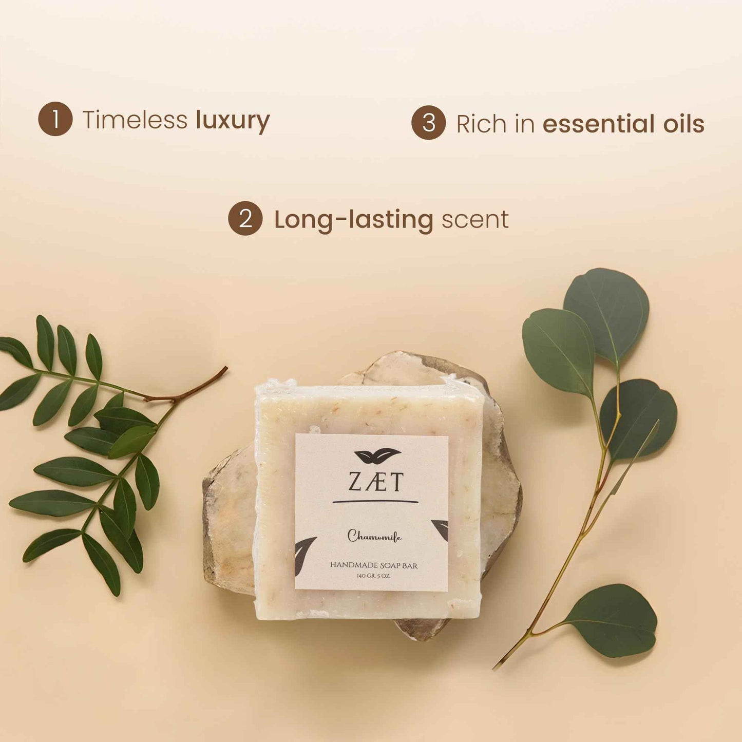 ZÆT Chamomile Soap Bar - 8 Pack