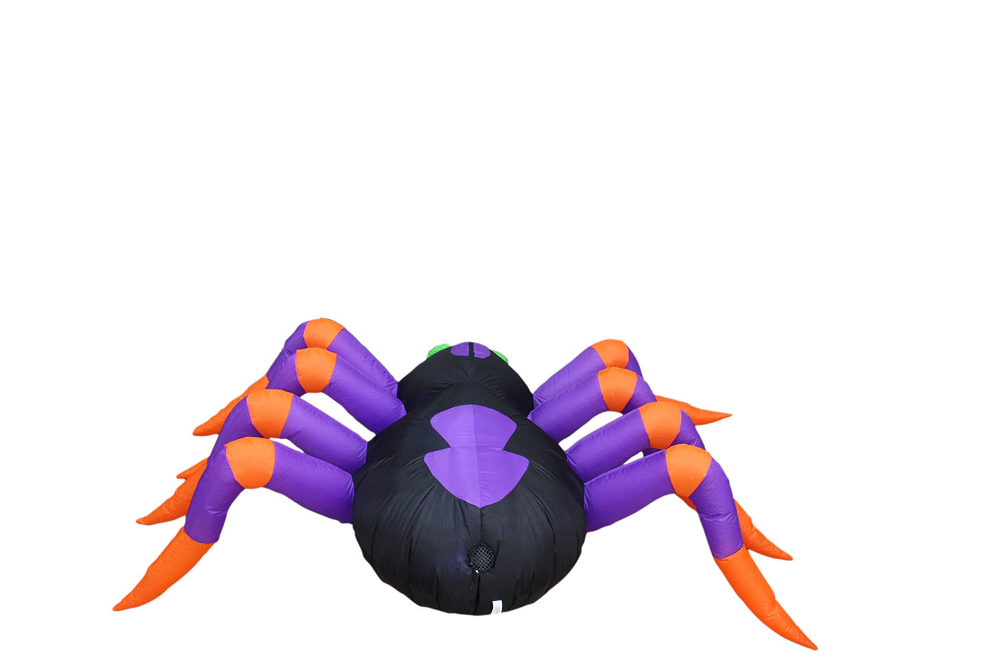 8 Foot Long Halloween Inflatable Black Purple Spider LED Lights Decor Outdoor Indoor Holiday Decorations, Blow up Lighted Yard Decor, Giant Lawn Inflatables Home Family Outside