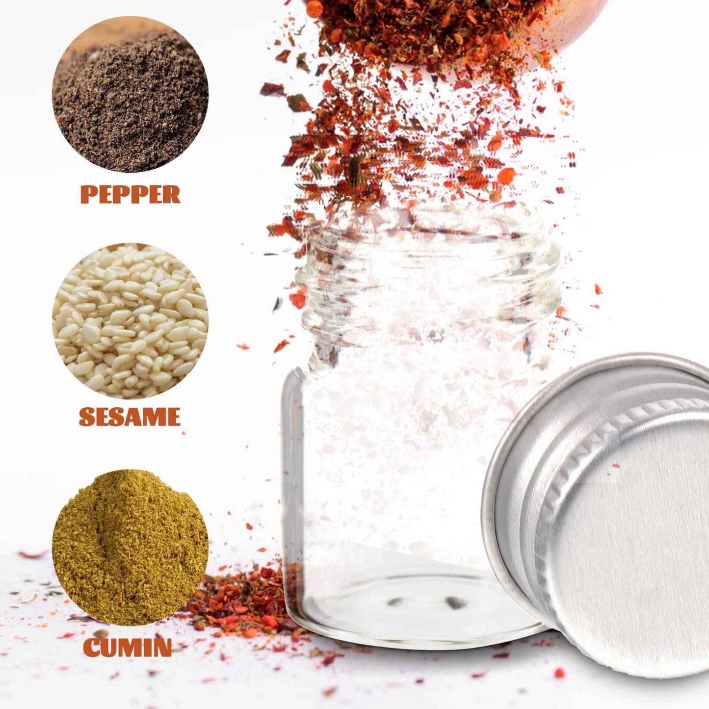 Luxshiny Mini Glass Bottles with Screw Caps: 12Pcs Tiny Jars for Cosmetic Sample Essential Oil Specimen DIY Craft Storage - 5ml (Pack of 2)