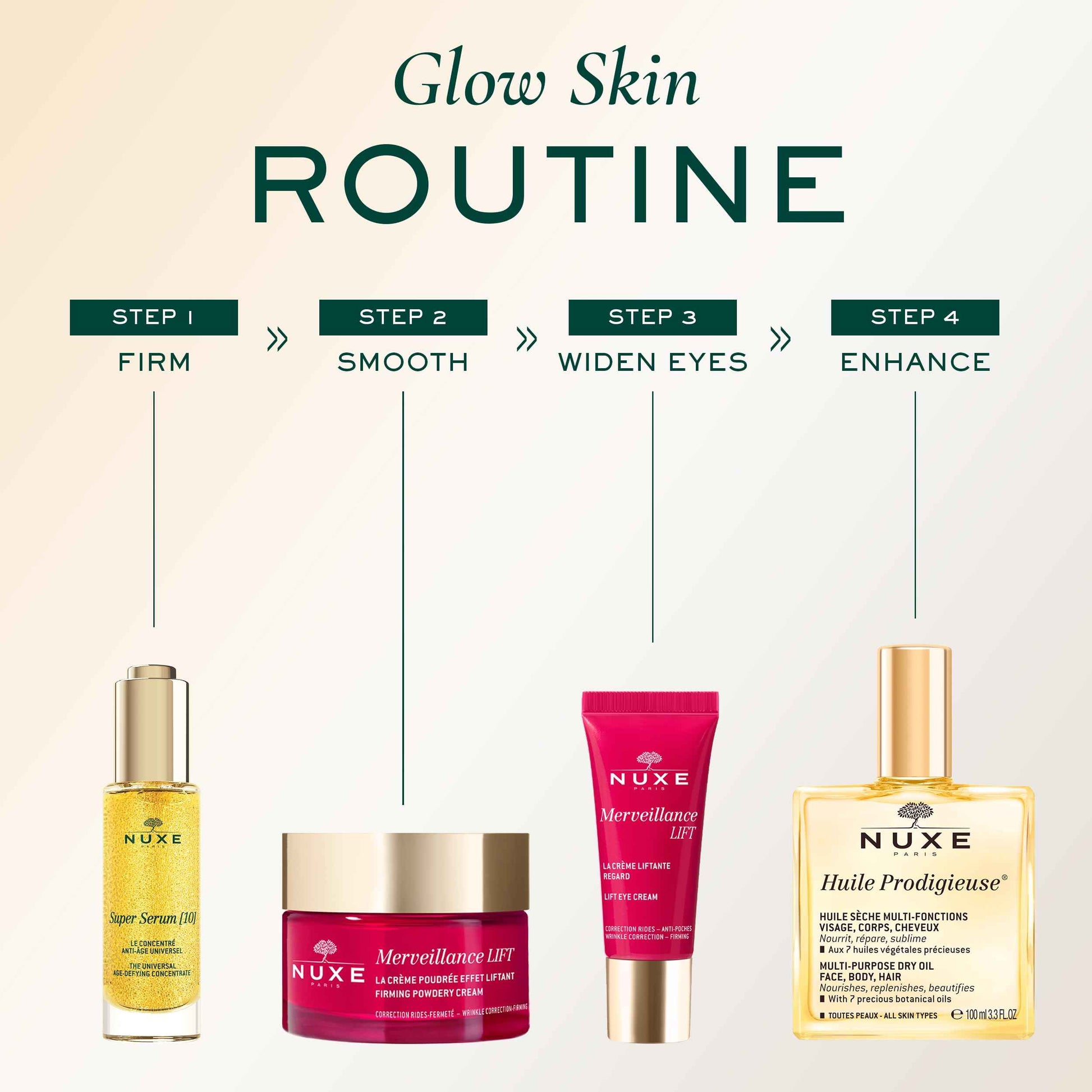 Nuxe Huile Prodigieuse Multi-Purpose Dry Oil - Radiant Glow and Lightweight Hydration for Face, Body & Hair. Nourishes, Repairs and Enhances