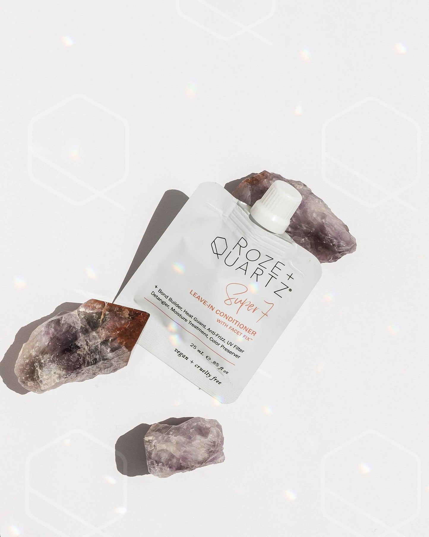 Roze + Quartz® Super 7 Leave-In Conditioner • Seven Benefits for All Hair Types (3.3oz)