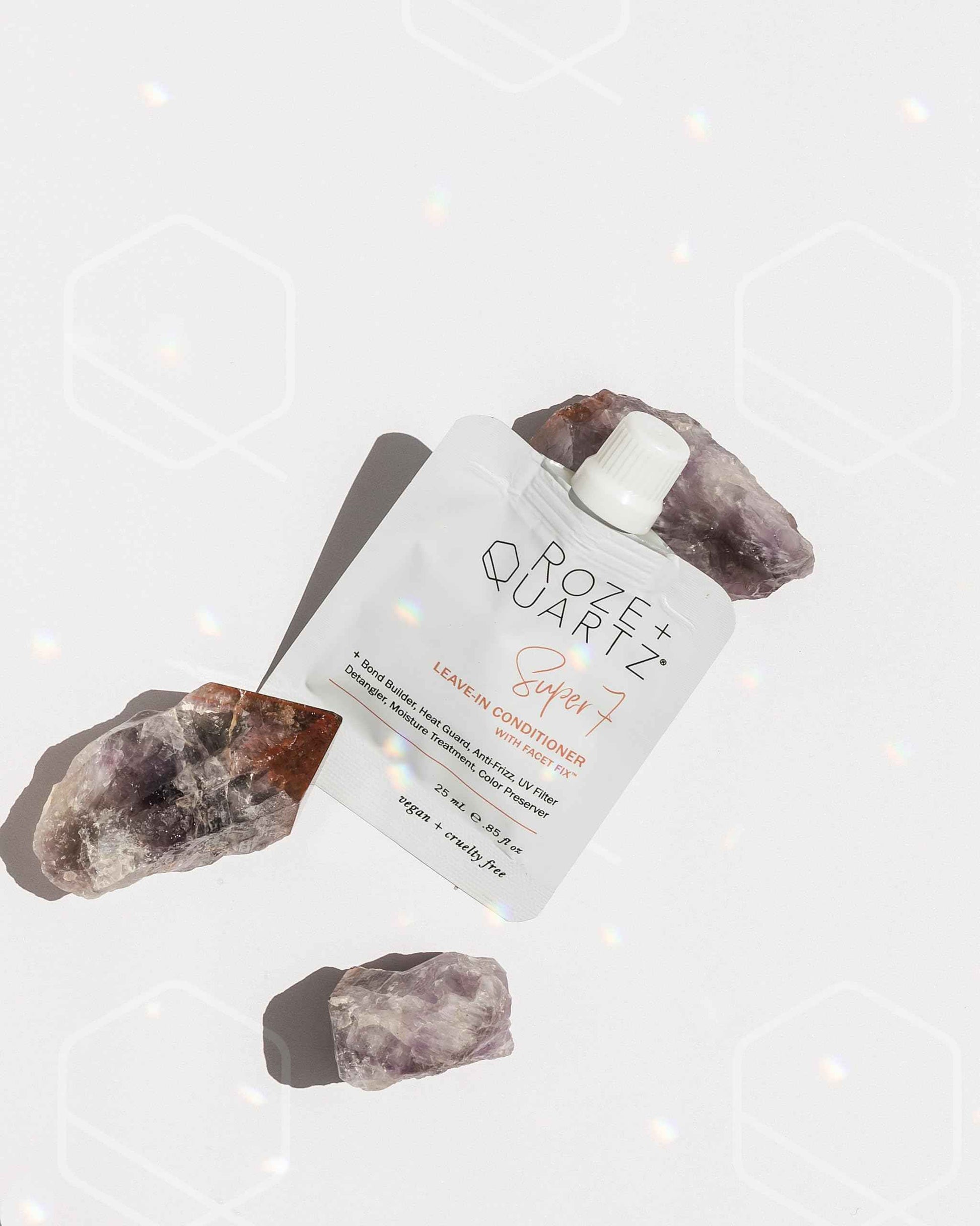 Roze + Quartz® Super 7 Leave-In Conditioner • Seven Benefits for All Hair Types (3.3oz)